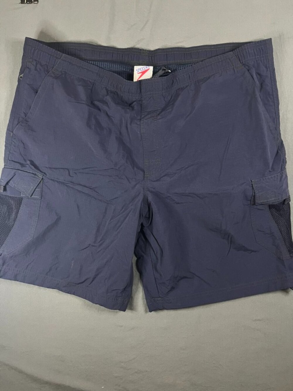 Vintage 90s Speedo Swim Trunks Men's XL Summer Navy Blue